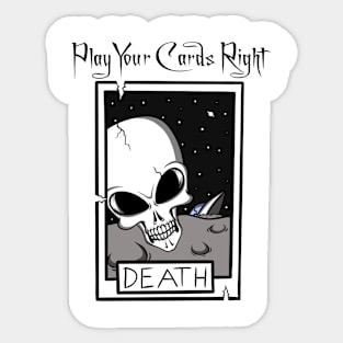 Alien tarot card Sticker